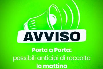 Raccolta &quot;Porta a Porta&quot;: possibili anticipi di raccolta